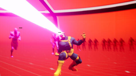 Prototype I made in UE4. All animations, Cyclops rig, and blueprint system setup made by me.