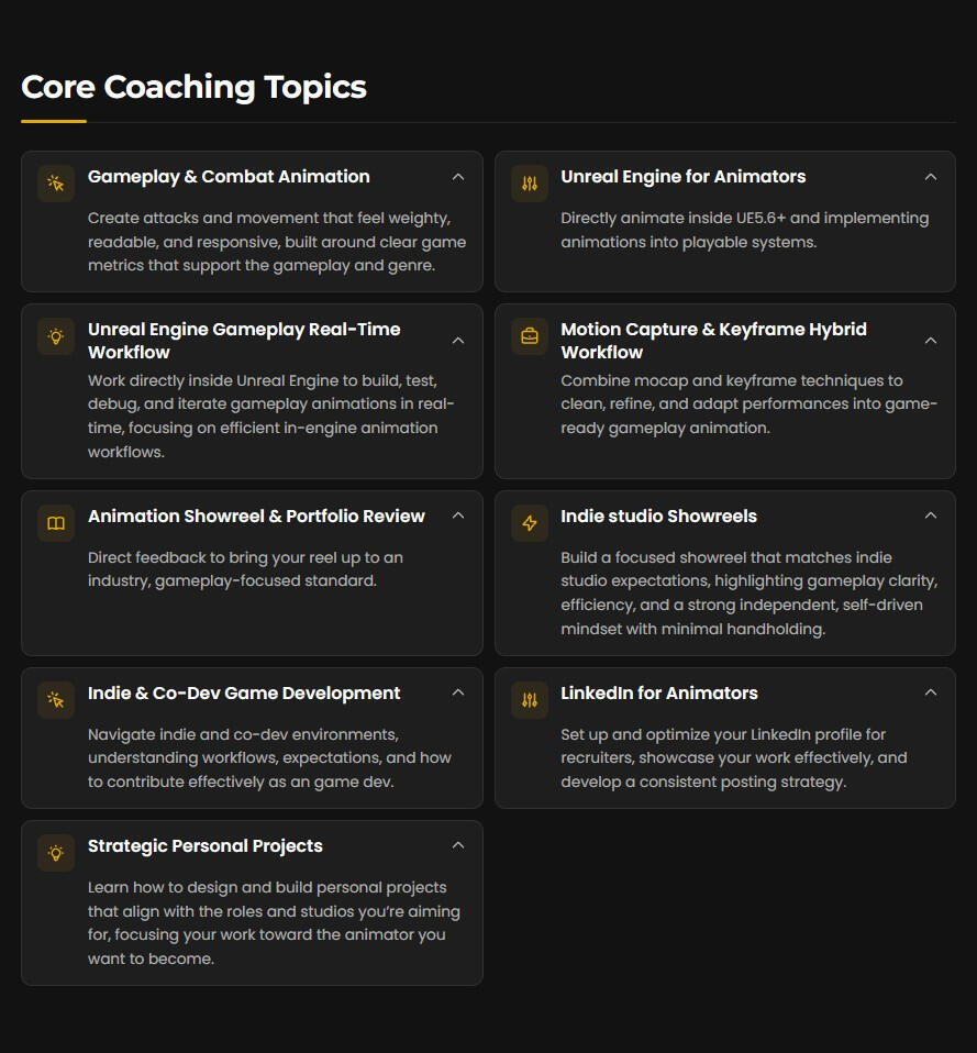 Coaching Topics